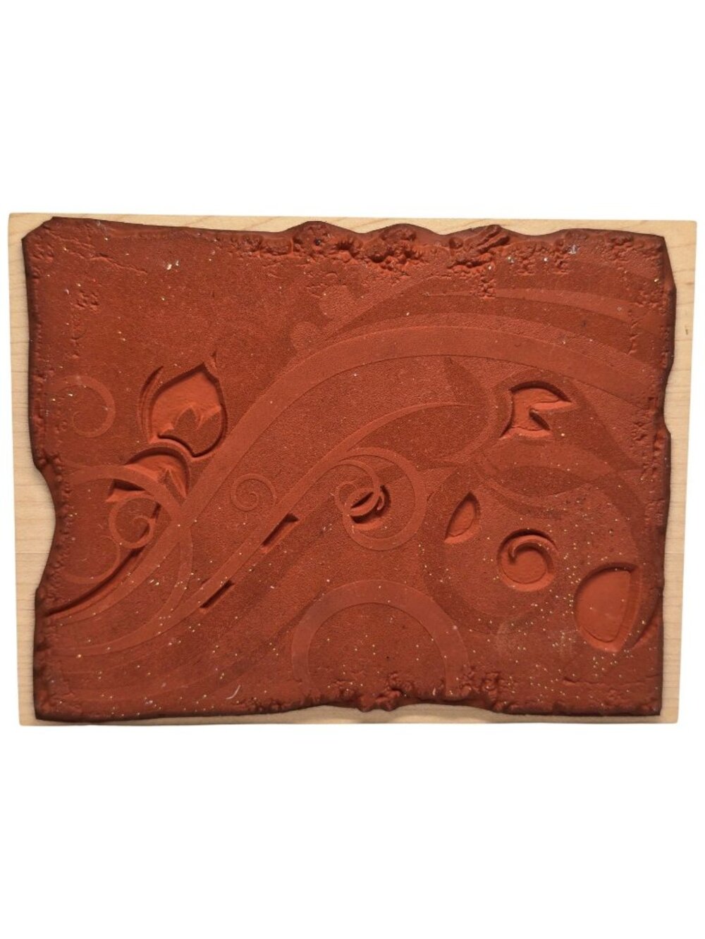 Hero Arts S5099 Misty Swirl Pattern Rubber Stamp Wood-Mounted Handcrafted In USA